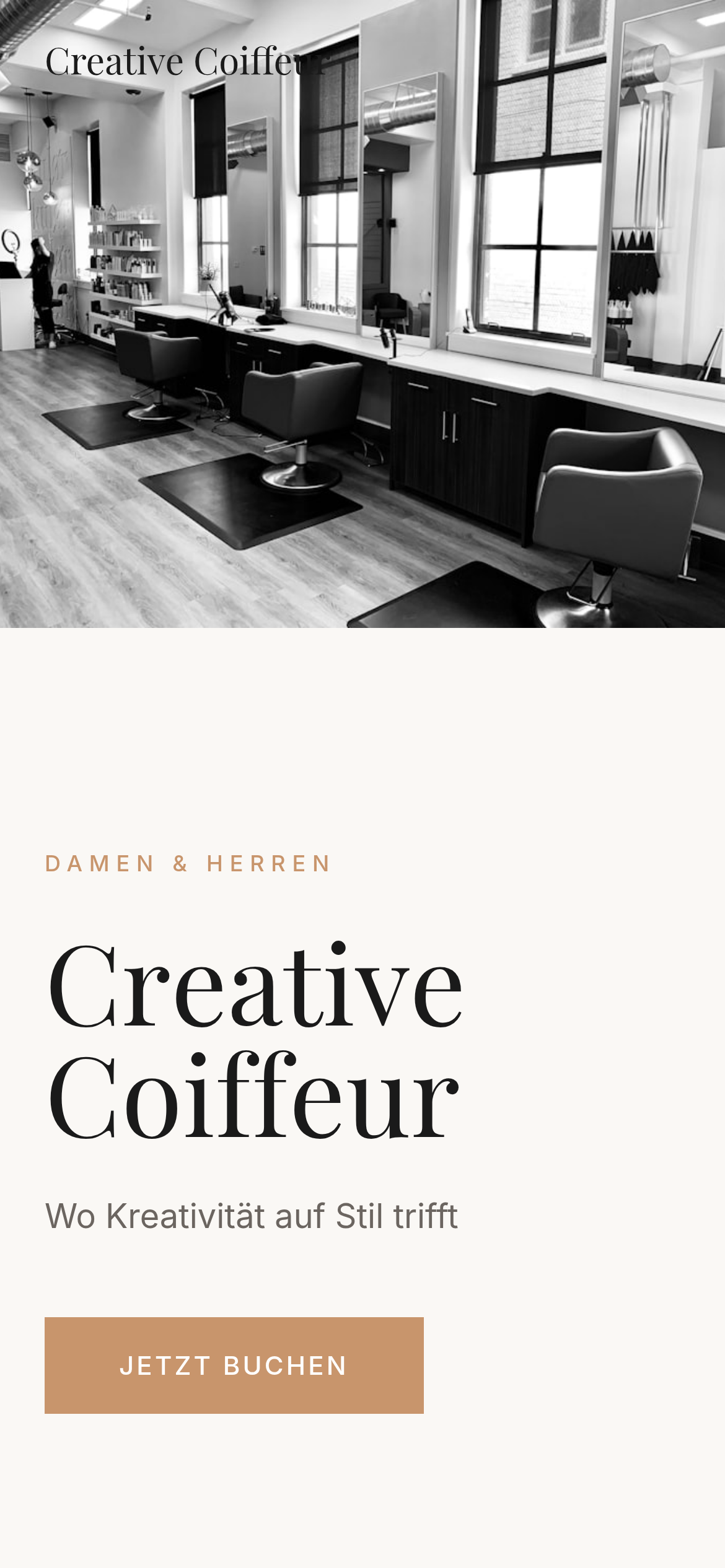 Creative Coiffeur website